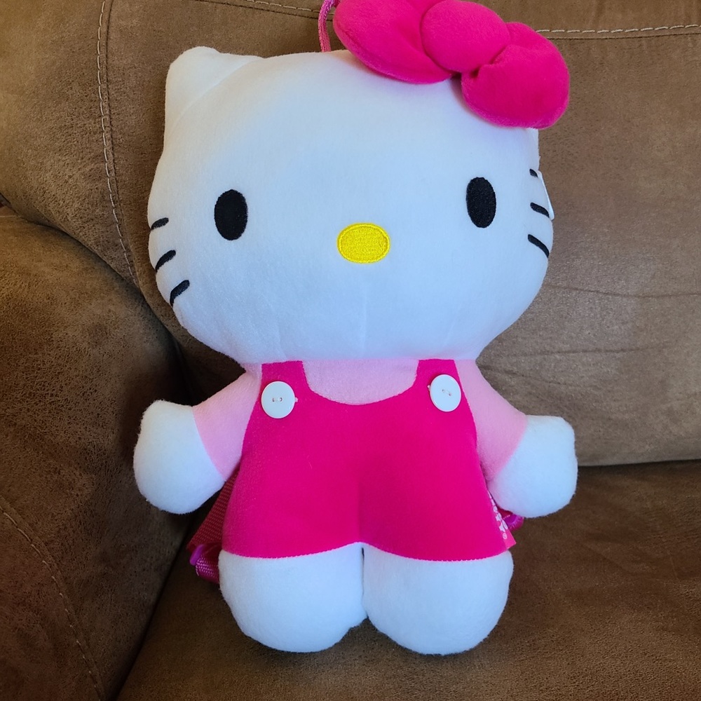 Hello kitty plush backpack